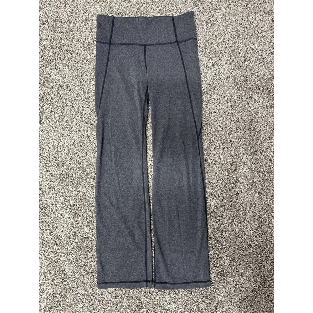 Athleta Leggings Size M Flare Yoga Pants High Rise Activewear Gray
